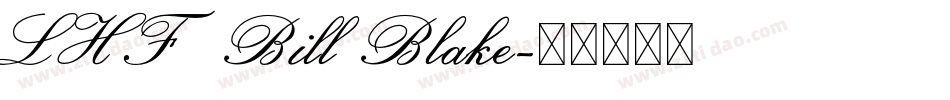 LHF Bill Blake字体转换